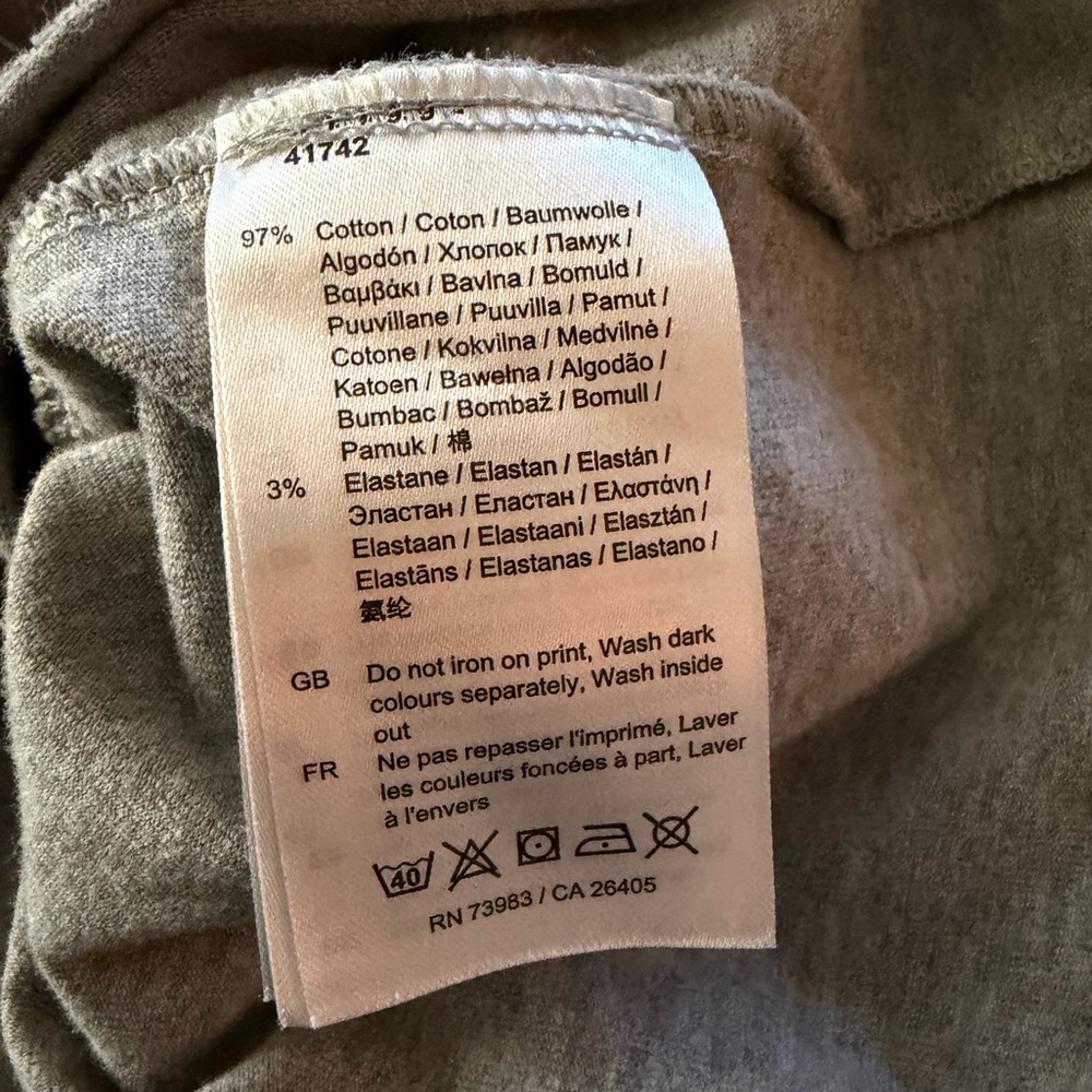 Helly Hansen Light Gray Crew Neck Long Sleeve T-Shirt, Kids 12 - Picture 4 of 6